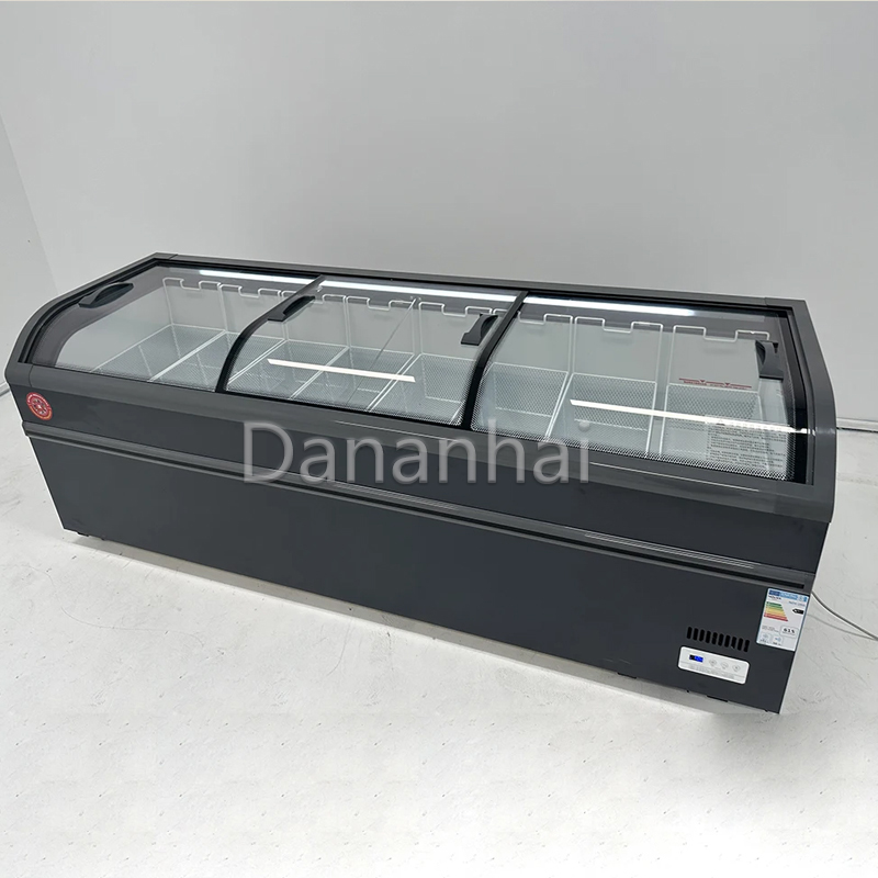 Commercial Chest Freezer - Supermarket Island Freezer Commercial Display Chest