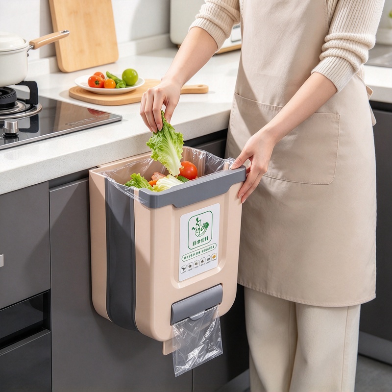 10L Slim Foldable Hanging Tras - Commercial Kitchen Bin review and price