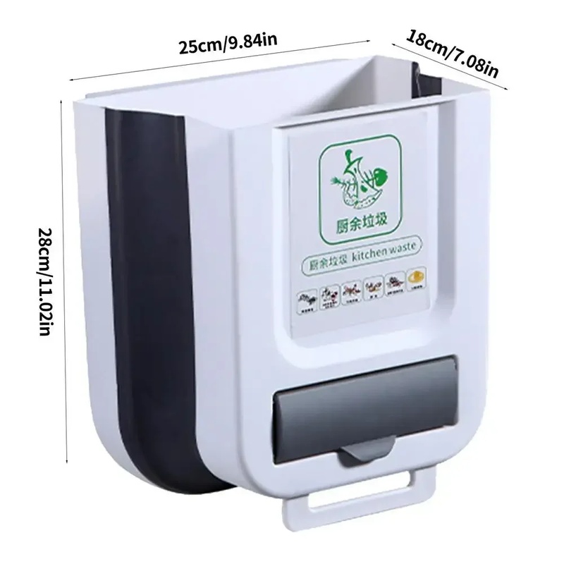 10L Slim Foldable Hanging Tras - Commercial Kitchen Bin review and price
