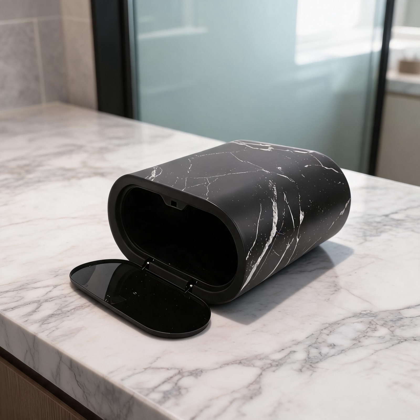 Narrow Trash Can With Lid Dual - Commercial Kitchen Bin review and price